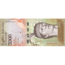 (452) Venezuela P96b - 2000 Bolivares Year 2016